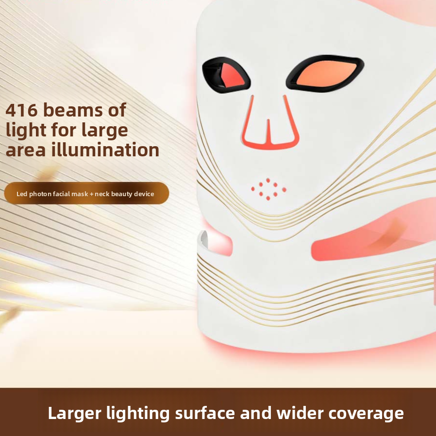 Wireless magnetic face and neck mask